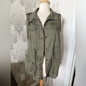 Mstylelab Olive Utility Vest